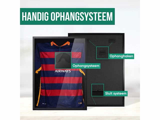 Voetbalshirt frame - 3d frame - 60 x 80 cm - afbeelding 3 van  6