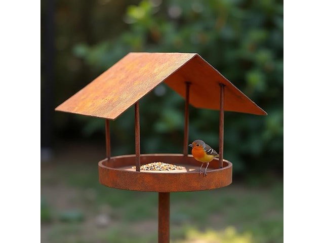 Vogelhuisje met standaard, weerbestendig - afbeelding 1 van  4