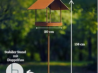Vogelhuisje met standaard, weerbestendig - afbeelding 3 van  4