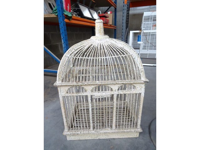 Vogelkooi + kunsstof voederbak - afbeelding 2 van  3