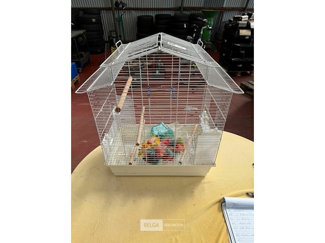 Vogelkooi met toebehoren - afbeelding 2 van  4