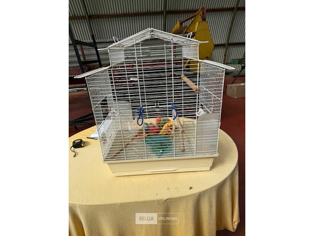Vogelkooi met toebehoren - afbeelding 3 van  4