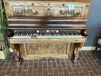 Vogelsangs antieke houten wandpiano - afbeelding 5 van  8