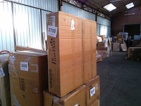 Vogelvoeder op standaard met 4 baarswielen, 2 afneembare kommen, een ronde bak, roestvrijstalen ø 60 x 138 cm wit - afbeelding 2 van  2