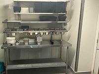 Vogue inox (rvs) werktafel met compartimenten - afbeelding 2 van  3