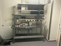 Vogue inox (rvs) werktafel met compartimenten - afbeelding 1 van  2