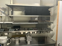 Vogue inox (rvs) werktafel met compartimenten - afbeelding 2 van  2