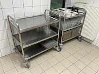 Vogue serveerwagen (2x) - afbeelding 1 van  4