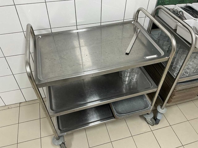 Vogue serveerwagen (2x) - afbeelding 1 van  9