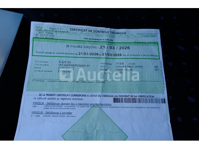 Voiture citroën c2 (2004-78,752 km)(vin: vf7jmhfxb97234001) - afbeelding 20 van  46