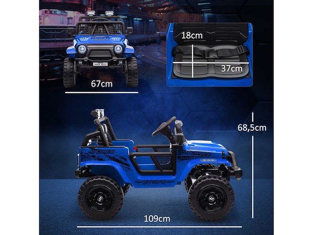 Voiture électrique pour enfants avec suspension - afbeelding 5 van  10