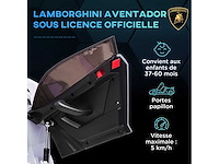 Voiture électrique pour enfants licence lamborghini aventador - afbeelding 5 van  8