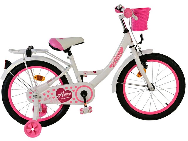 Volare ashley kinderfiets - meisje - 18 inch - wit - afbeelding 3 van  10