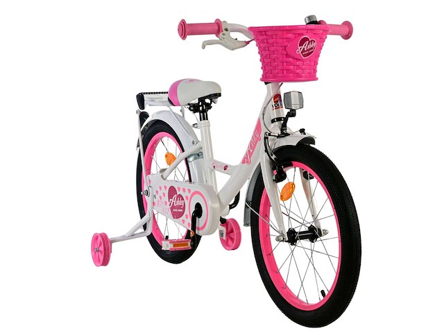 Volare ashley kinderfiets - meisje - 18 inch - wit - afbeelding 7 van  10