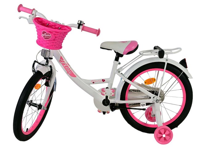 Volare ashley kinderfiets - meisje - 18 inch - wit - afbeelding 10 van  10