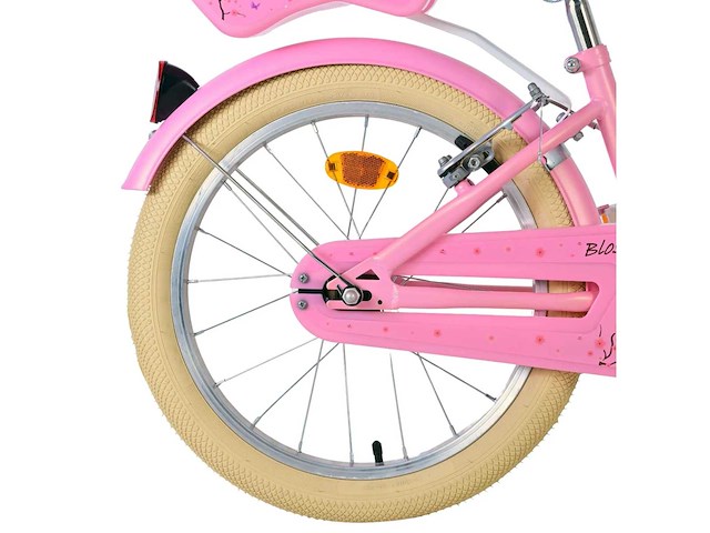 Volare blossom kinderfiets - meisje - 18 inch - roze - twee handremmen - afbeelding 7 van  10