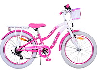 Volare lovely kinderfiets - meisjes - 20 inch - roze - 7 versnellingen - afbeelding 1 van  10