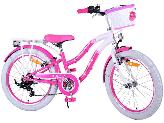 Volare lovely kinderfiets - meisjes - 20 inch - roze - 7 versnellingen - afbeelding 4 van  10