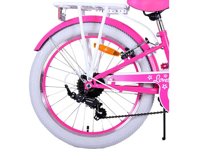 Volare lovely kinderfiets - meisjes - 20 inch - roze - 7 versnellingen - afbeelding 5 van  10