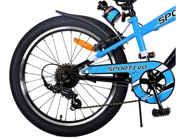Volare sportivo kinderfiets - jongens - 20 inch - blauw - 7 versnellingen - afbeelding 4 van  10
