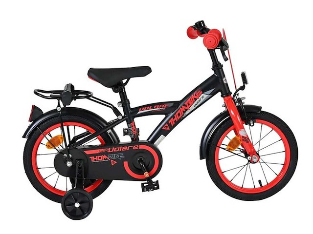 Volare thombike kinderfiets - jongens - 14 inch - zwart rood - afbeelding 1 van  7