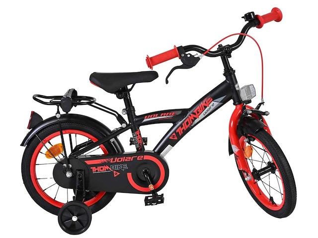 Volare thombike kinderfiets - jongens - 14 inch - zwart rood - afbeelding 3 van  7