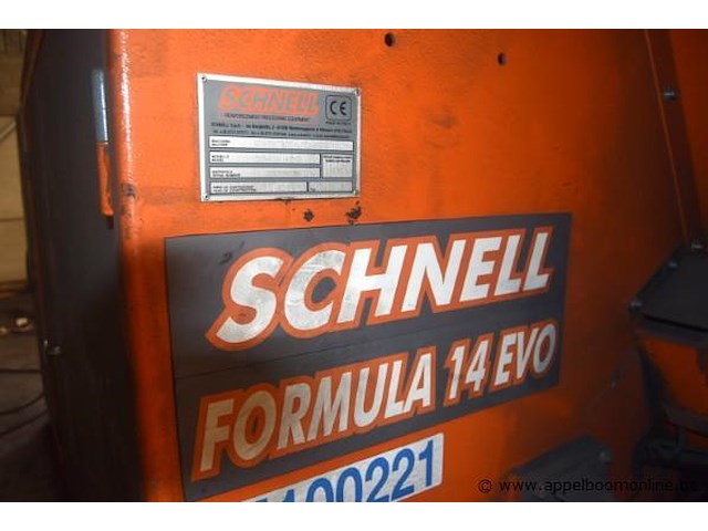 Volautomatische bidirectionele beugelmachine voor draadstaal schnell formula 14 evo, bj 2015, srnr 0650154169dia 8mm/14mm, compleet met besturing - afbeelding 10 van  11