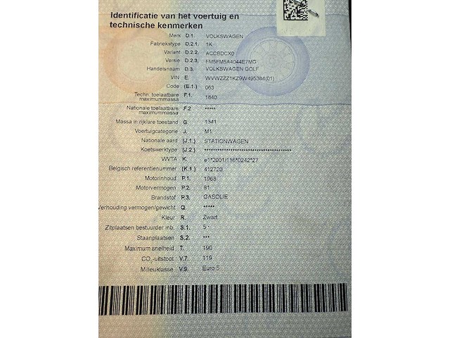 Volkswagen - 2009 - golf 6 - personenauto - afbeelding 31 van  43