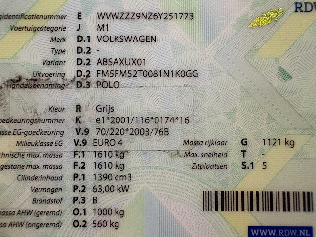 Volkswagen - polo - 1.4-16v fsi optive - car - 2006 - afbeelding 11 van  19