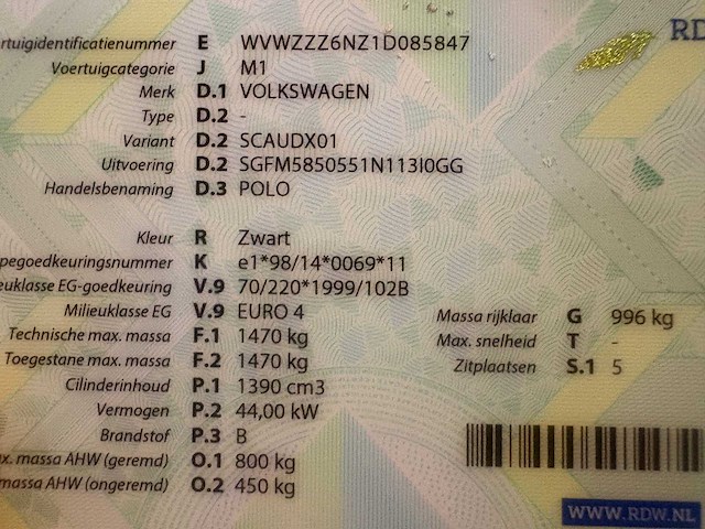 Volkswagen - polo - 1.4 trendline - car - 2001 - afbeelding 13 van  20
