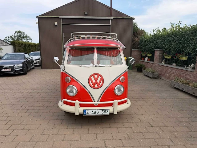 Volkswagen 2 t1 split motorhome vintage auto's > 15 benzine – 1974 – belgische kranten - afbeelding 1 van  17