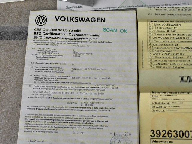 Volkswagen 2007 touran cross - afbeelding 35 van  43