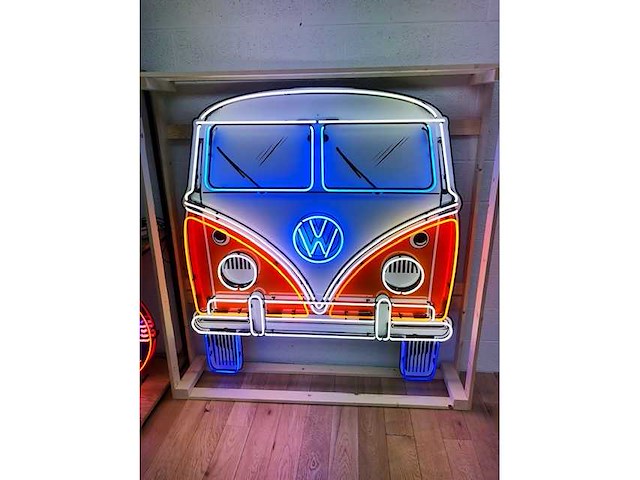 Volkswagen bulli neonbord - diverse lichte apparatuur - afbeelding 1 van  2