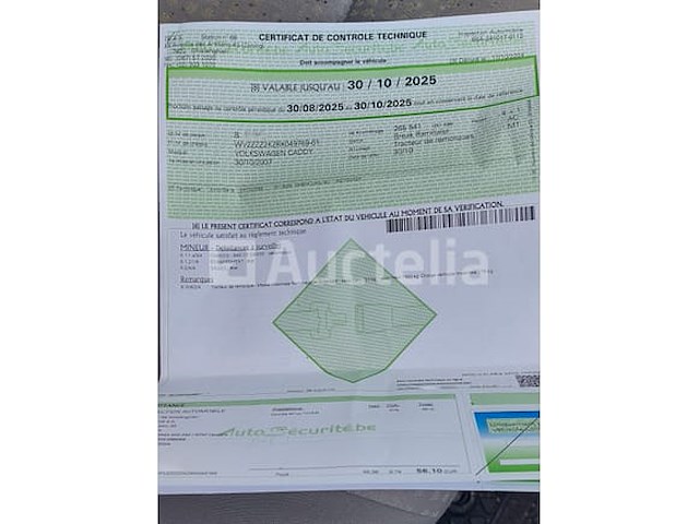 Volkswagen caddy auto (2007-vin:wv2zzz2kz8x049769) - afbeelding 7 van  7