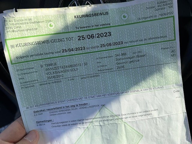 Volkswagen golf, 2010 - afbeelding 18 van  19