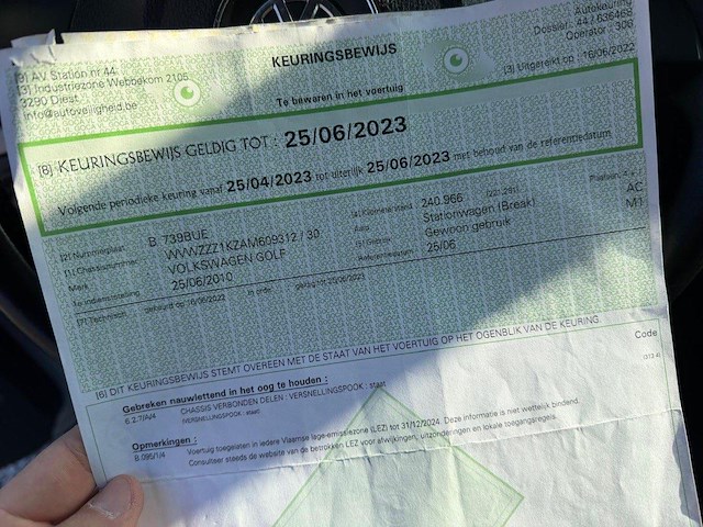 Volkswagen golf, 2010 - afbeelding 10 van  19