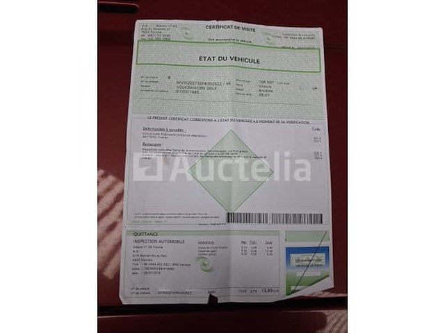 Volkswagen golf cabriolet us car (1985-vin:wvwzzz15zfk002522) - afbeelding 10 van  16