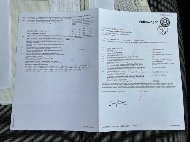 Volkswagen golf car 2014 - afbeelding 58 van  78