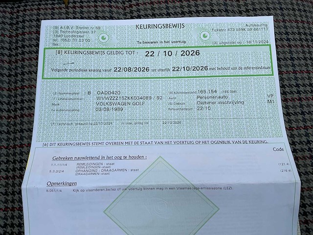 Volkswagen golf i cabrio oldtimer - afbeelding 72 van  81