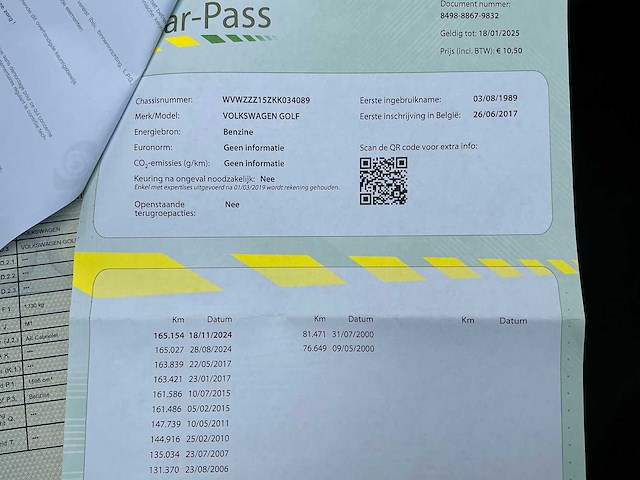 Volkswagen golf i cabrio oldtimer - afbeelding 73 van  81