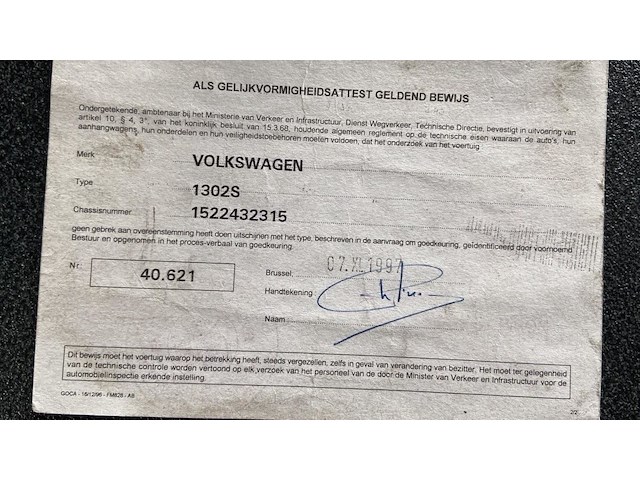 Volkswagen kever 1302 cabiro - afbeelding 17 van  24
