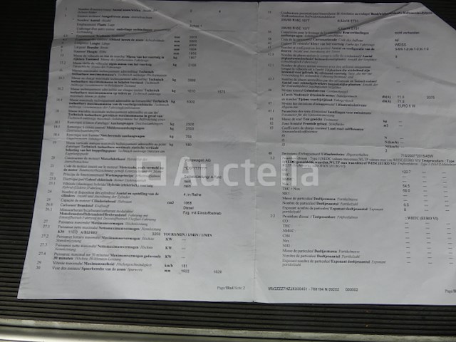 Volkswagen kombi bestelwagen (2017-333,884 km-vin:wv2zzz7hzjx008451) - afbeelding 28 van  38