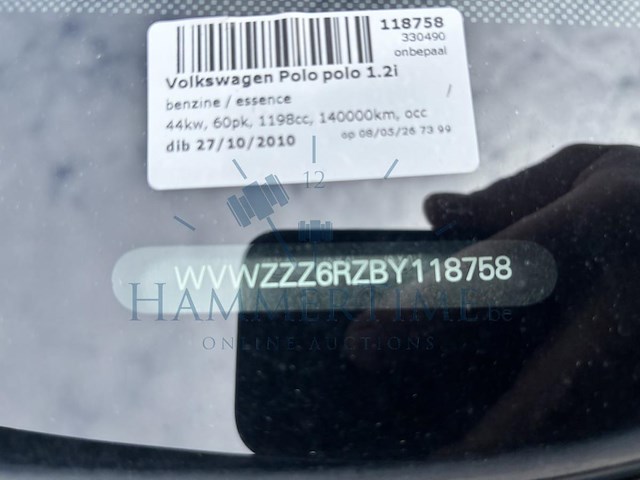 Volkswagen polo, 1.2i trendline,2010 - afbeelding 22 van  37
