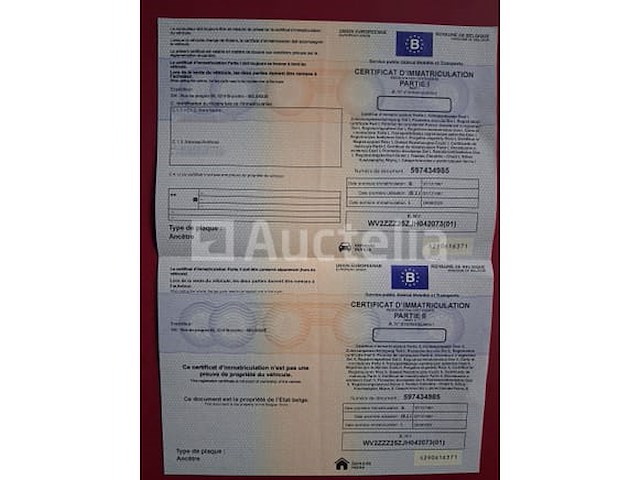 Volkswagen t3 bestelwagen (1987-44.000 km-vin:wv2zzz25zjh042073) - afbeelding 2 van  21