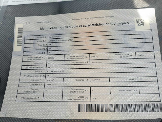 Volkswagen transporter motorhome - afbeelding 4 van  8