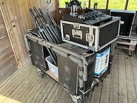 Volledig uitgeruste muziek installatie (mengpaneel + 4x box op statief) - afbeelding 2 van  7