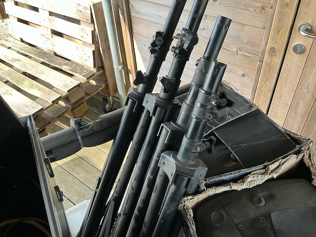 Volledig uitgeruste muziek installatie (mengpaneel + 4x box op statief) - afbeelding 5 van  7