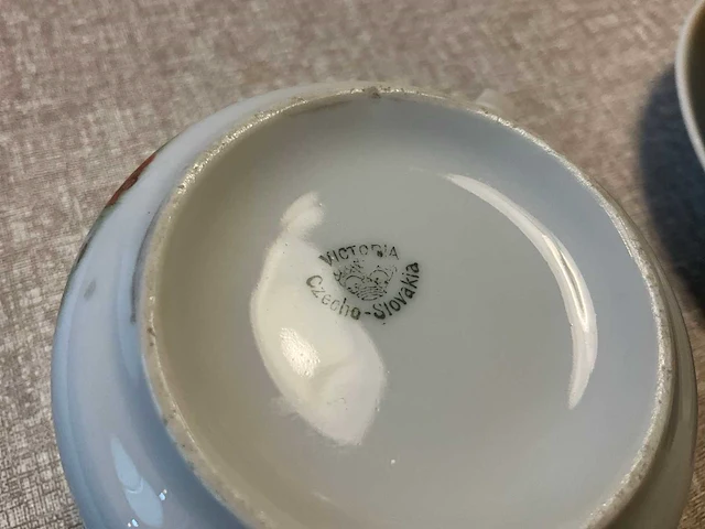 Volledig victoria vintage koffie/thee servies - afbeelding 3 van  12