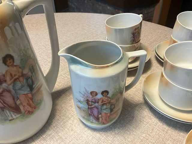 Volledig victoria vintage koffie/thee servies - afbeelding 8 van  12