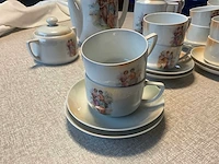 Volledig victoria vintage koffie/thee servies - afbeelding 9 van  12